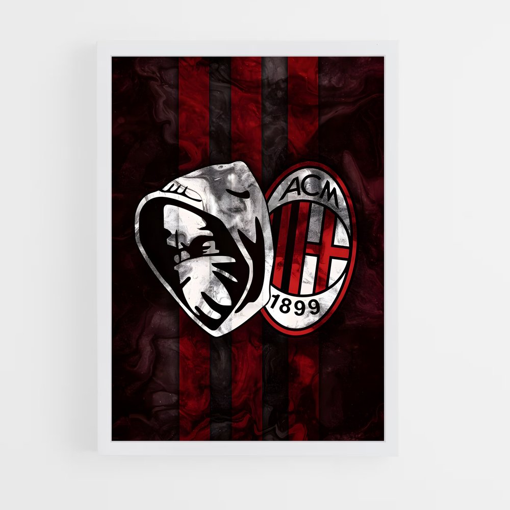Poster Milan Football (vue 3)